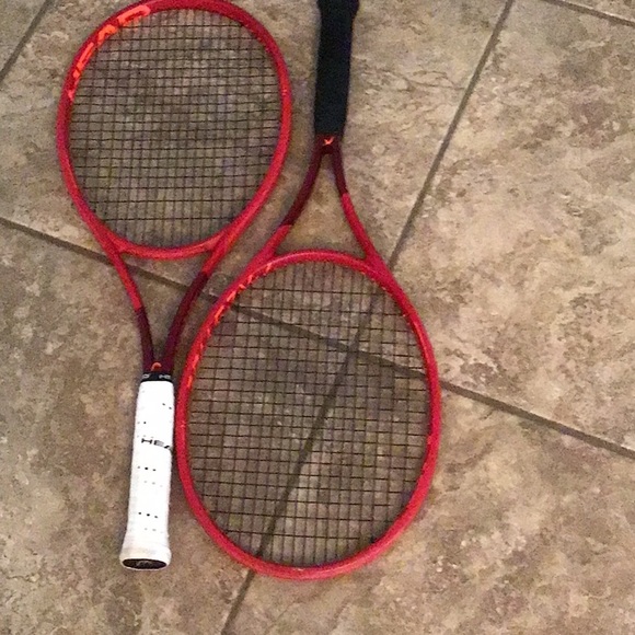 TWO Head Graphene 360+ Prestige Midplus, 4 5/8 RACQUETS, NEW GRIP & HEAD GUARD. - Picture 7 of 10